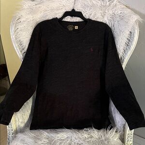 Polo Ralph Lauren Dark Charcoal Long Sleeve Tee